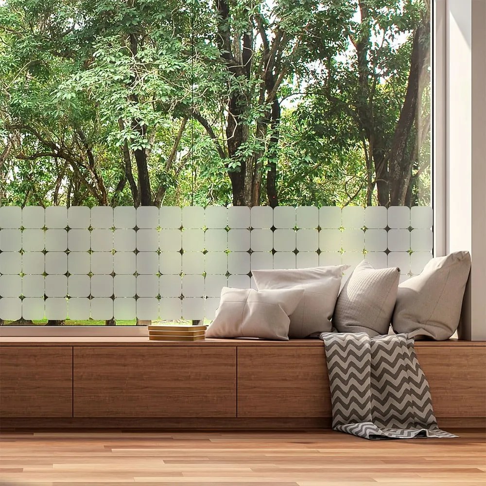 Matrica szett ablakra 50 db-os 10x10 cm Square Blackout – Ambiance