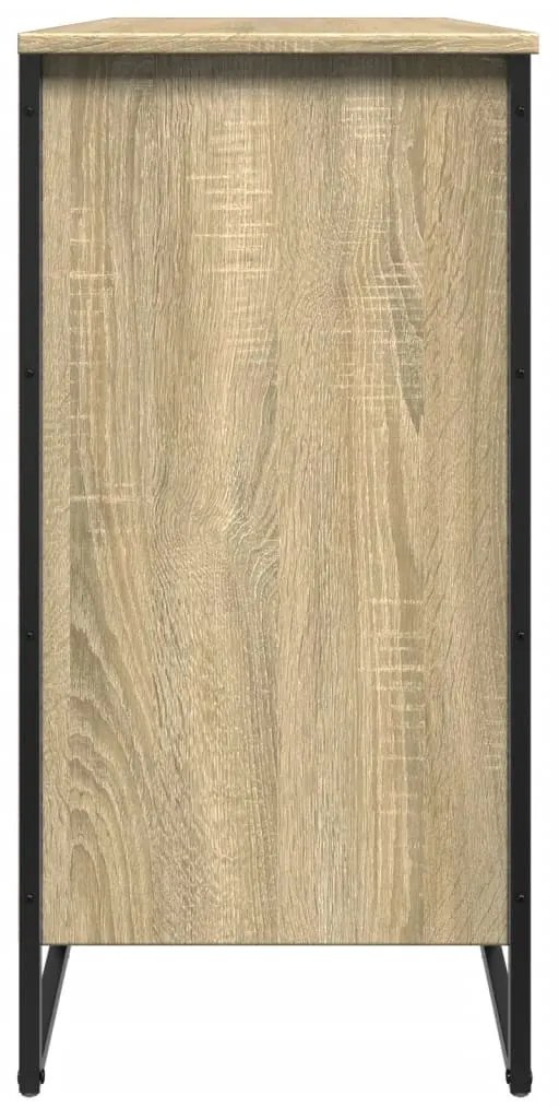 sonoma tölgy színű szerelt fa cipőszekrény 80 x 38 x 78 cm