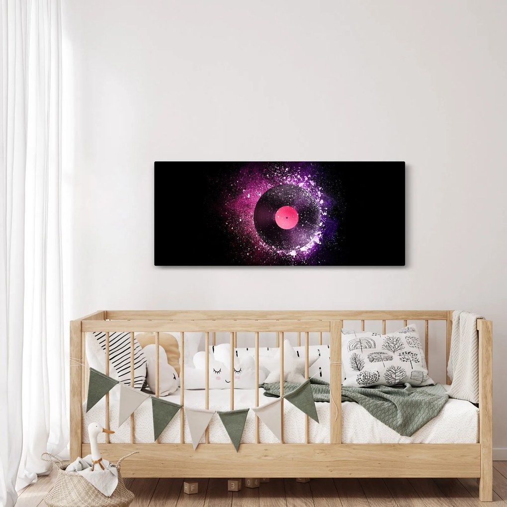 Kép - Vinillemez rózsaszín-lila színben (120x50 cm)