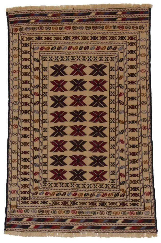 Nomád Kilim szőnyeg Adarskan 135x184 Kelim falvédő szőnyeg
