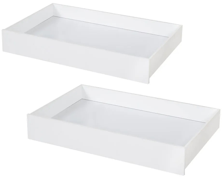 Fehér gyerekágy alatti fiók szett 2 db-os – Roba