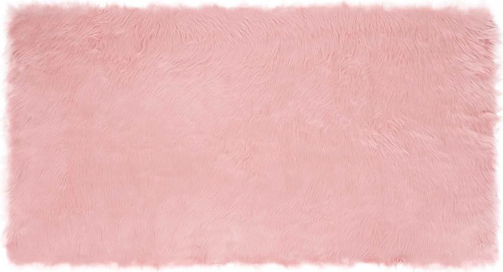 vidaXL Műgyapjú Szőnyeg Tafalla Rózsaszín 80 x 150 cm Poliészter
