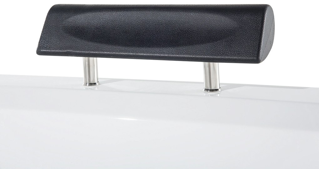 Fehér whirlpool masszázskád LED világítással 172 x 83 cm MONTEGO Beliani