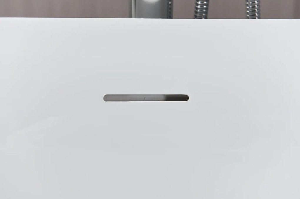 Erga Zara, sarok szabadon álló kád 150x75 cm + leeresztő csavar, jobb, fehér fényes, ERG-Zara-150075R-WH-WH