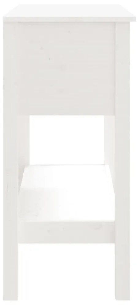 fehér tömör fenyőfa tálalóasztal 75 x 35 x 75 cm