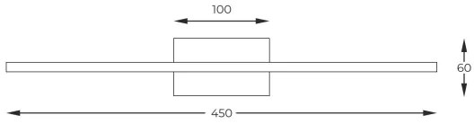 Zuma Line RLB96473-1D - LED Képmegvilágító ARBI LED/10W/230V 45 cm arany