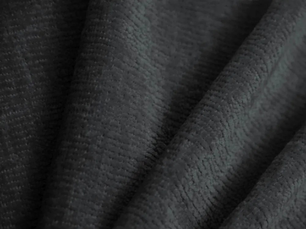 Sötétszürke kárpitozott ágyneműtartós franciaágy ágyráccsal 200x200 cm Ovalo – Micadoni