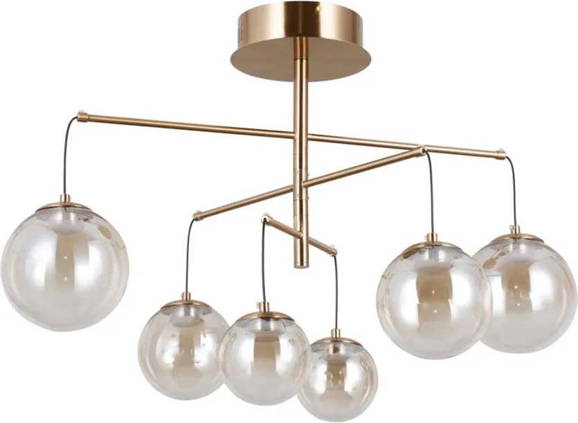 ITALUX PND-34381-6-HBR VELADA Mennyezeti Csillár Borostyán, Arany LED IP20