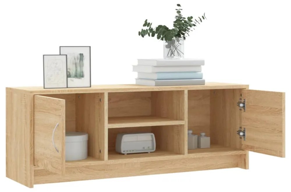sonoma tölgy színű szerelt fa fali TV-szekrény 102x30x37,5 cm