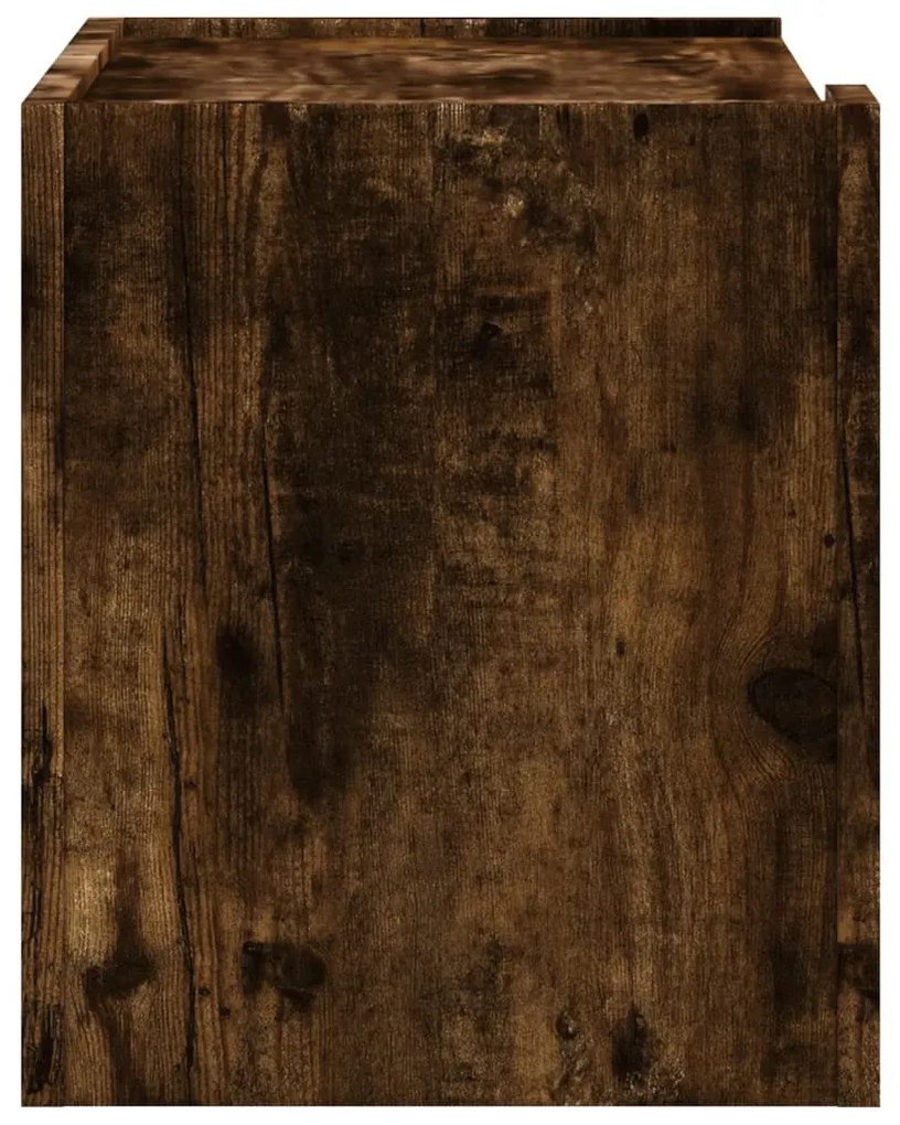 2db füstös tölgy színű fali éjjeliszekrény 45 x 30 x 35 cm