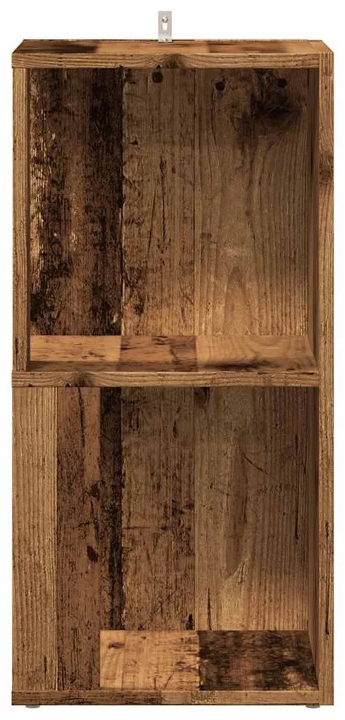 sarokszekrény antik fa 33x33x67 cm szerelt fa