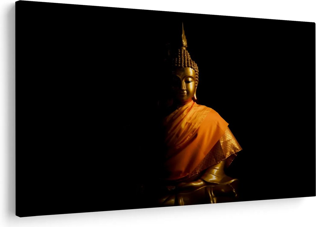 Kép - Arany Buddha szobor (90x60 cm)