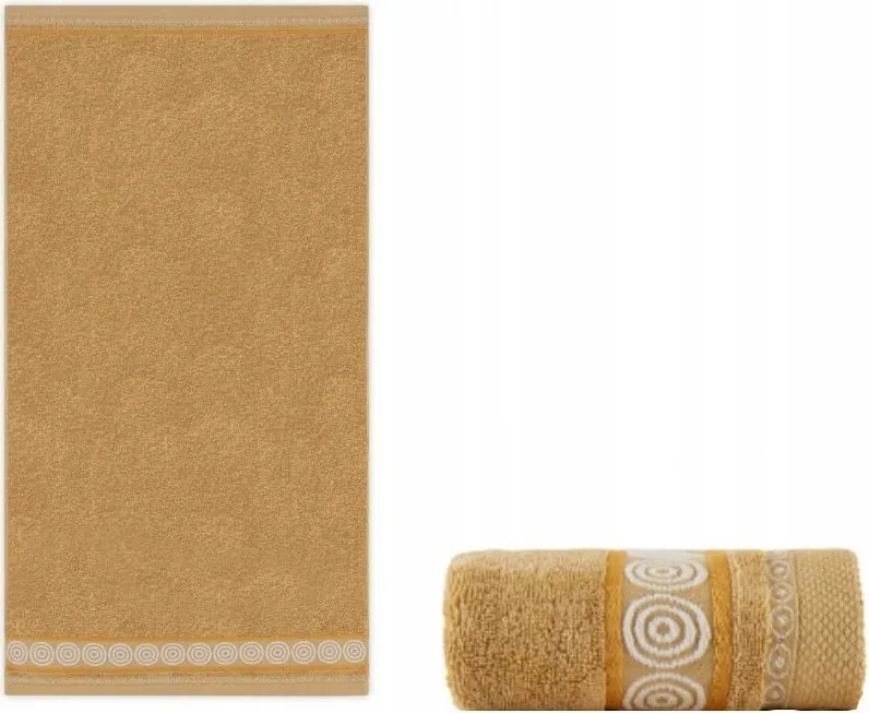 Fürdőlepedő Zwoltex 70x140 cm Rondo 2 Bézs