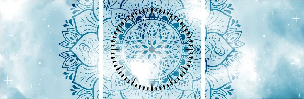 Kép - mennyei mandala (órával) (90x30 cm)