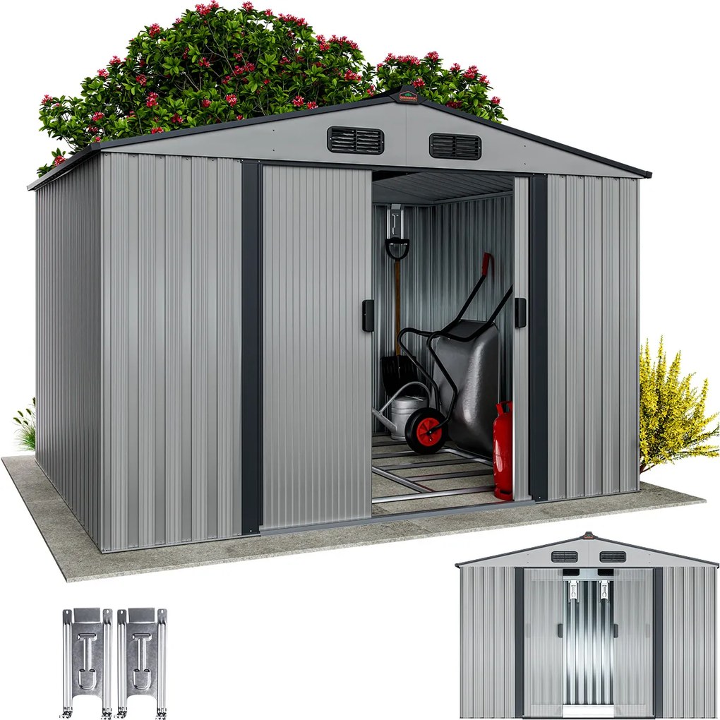 Gardebruk® Kerti ház 260x205x180 cm - szürke