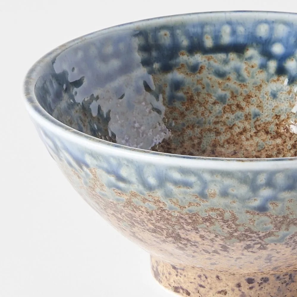Earth &amp; Sky kék-barna kerámia tálka, ø 16 cm - MIJ