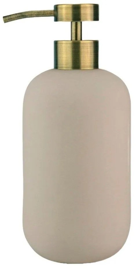 Krémszínű kerámia szappanadagoló 200 ml Lotus – Mette Ditmer Denmark