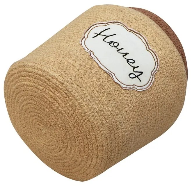 Világosbarna textil játéktároló kosár ø 28x27 cm Honey Pot – Lorena Canals