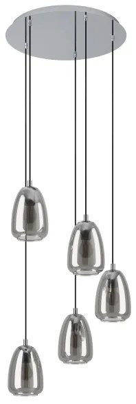 Eglo 98617 - Csillár zsinóron ALOBRASE 5xE27/40W/230V