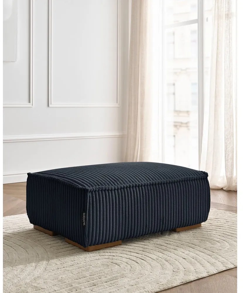 Fekete kordbársony lábtartó Chelsea – Bobochic Paris