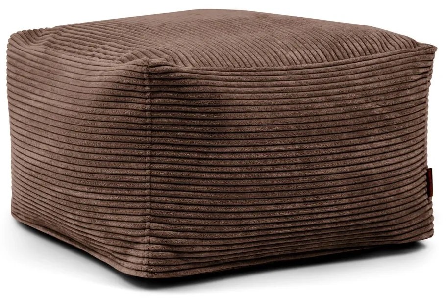 Sötétbarna kordbársony babzsákfotel Softbox MooG – SLOWDOWN