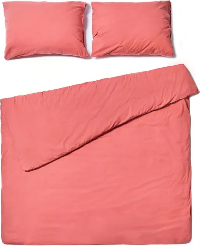 Pamut ágynemű CALMORA rózsaszín Ágyneműhuzat mérete: 2 db 70 x 90 cm | 160 x 200 cm