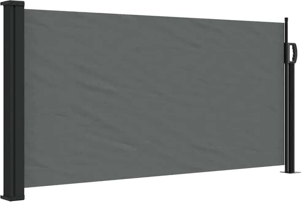 vidaXL antracitszürke behúzható oldalsó napellenző 100 x 300 cm