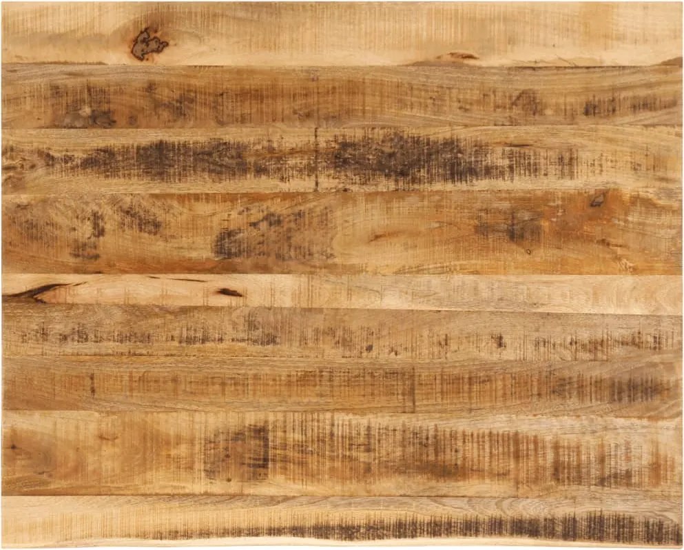 vidaXL tömör nyers mangófa természetes élű asztallap 90 x 80 x 3,8 cm