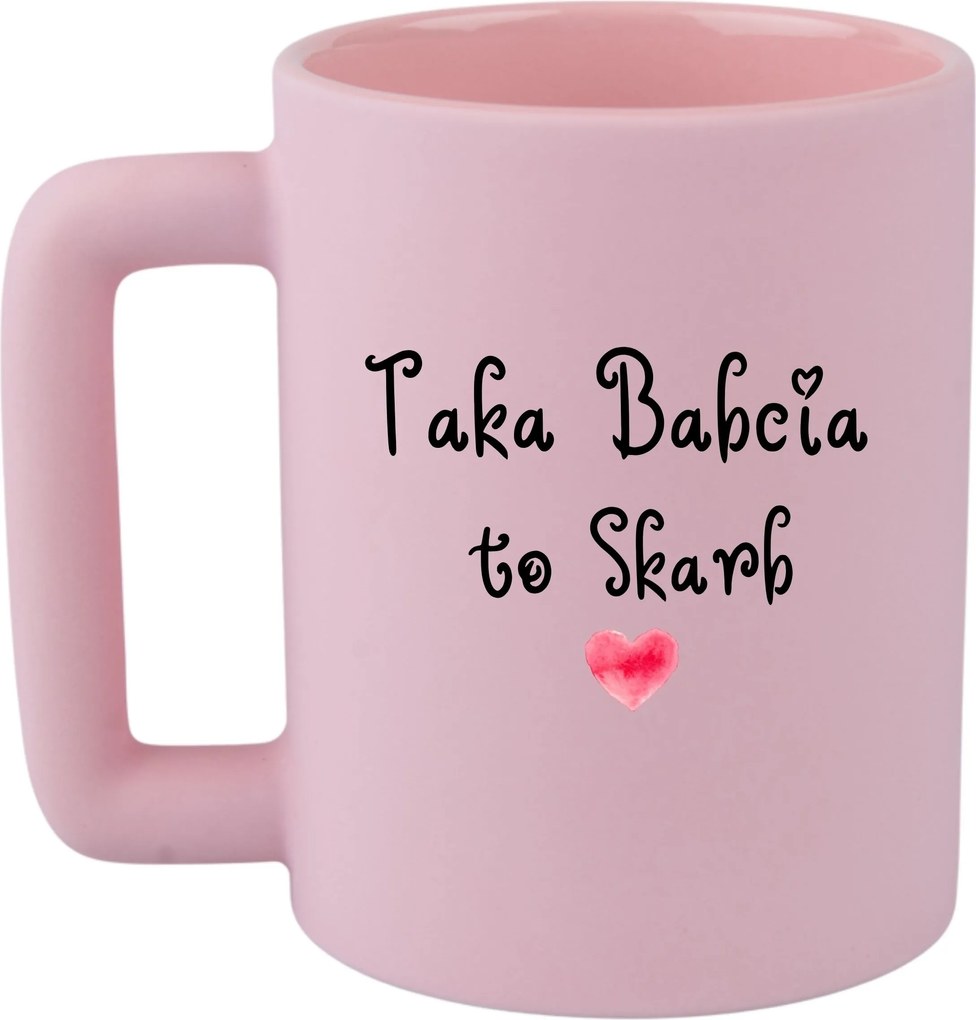 Bögre Rózsaszín Matt Leo Vicces Ajándék Ilyen Nagymama Kincs