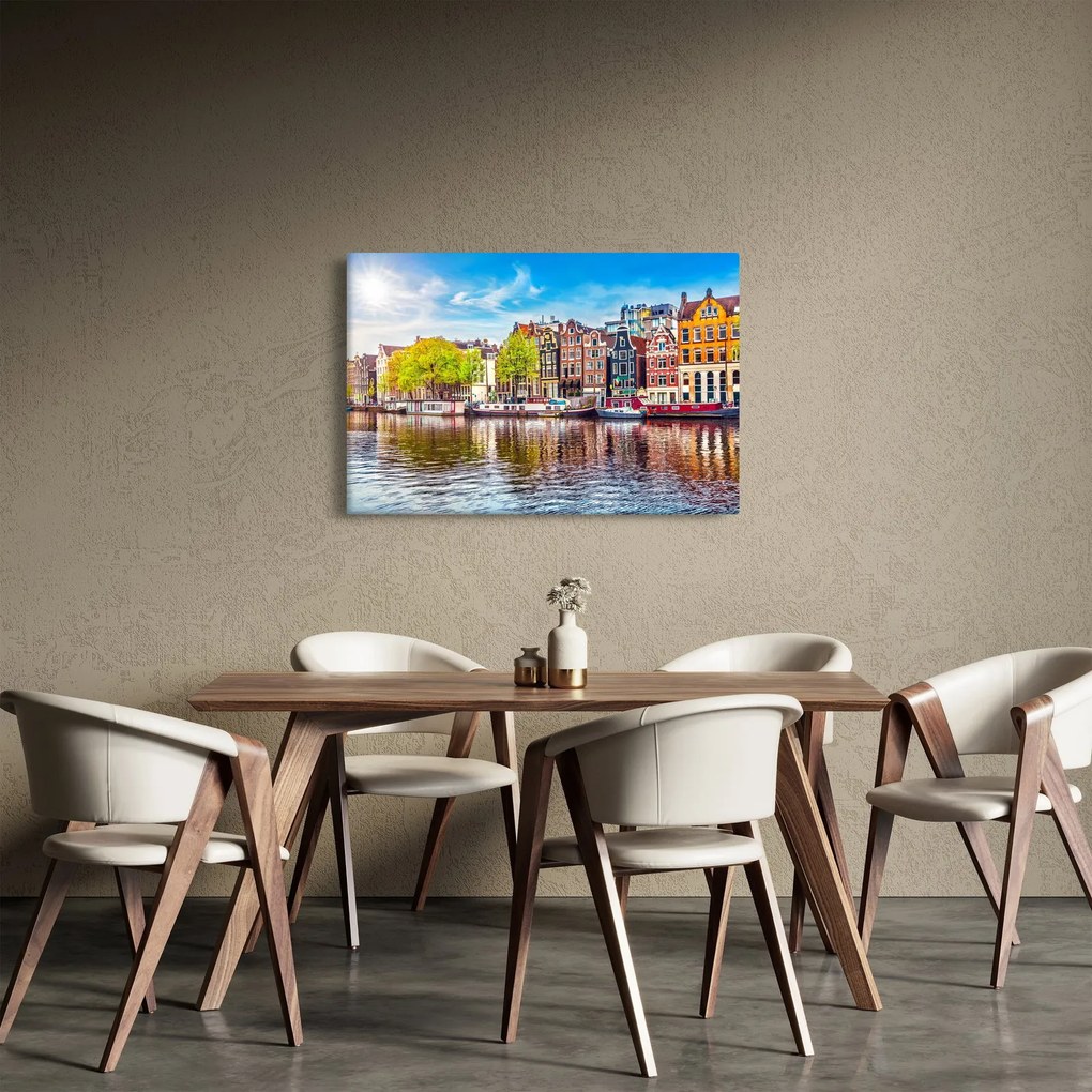 Kép - Táncoló házak, Amszterdam (90x60 cm)