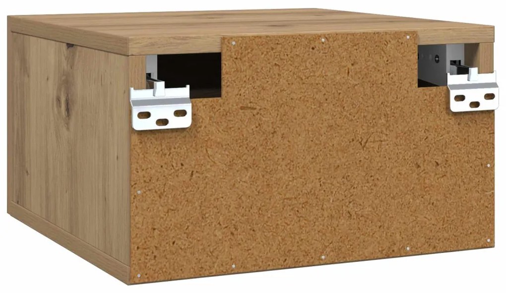 vidaXL Éjjeliszekrény fiókkal Művészi tölgy 35 x 35 x 20 cm Faanyag