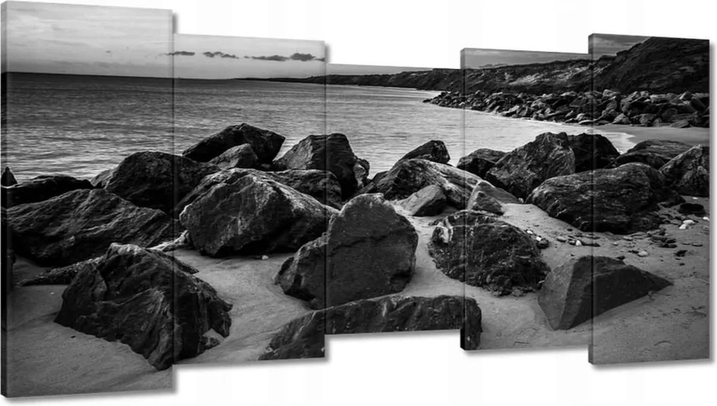 Vászonkép 150x80 Szikla a tengerparton