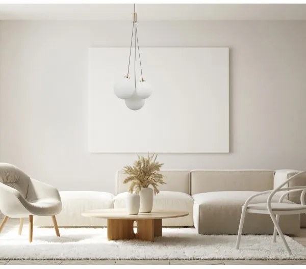 ITALUX PND-54456-3-HB - Csillár zsinóron PERLOS 3xG9/5W/230V