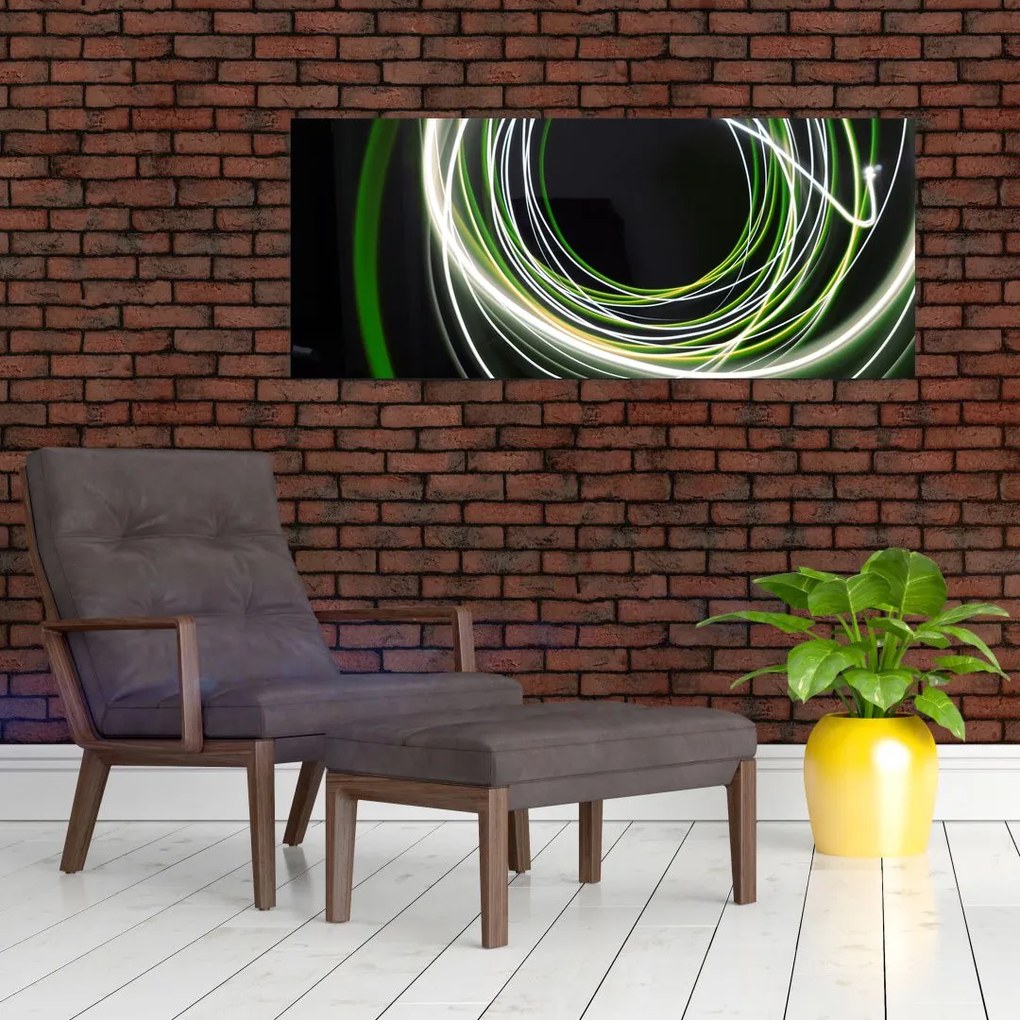 Kép zöld vonalak (120x50 cm)