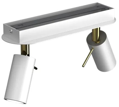 Spotlámpa PRESTON 2xGU10/40W/230V fehér/arany