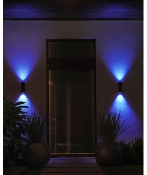 Philips 17463/30/P7 - LED RGBW Kültéri lámpa Hue APPEAR 2xLED/8W/230V IP44