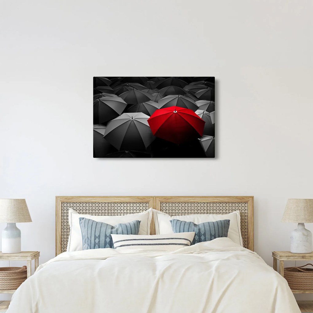 A nyitott napernyők képe (90x60 cm)