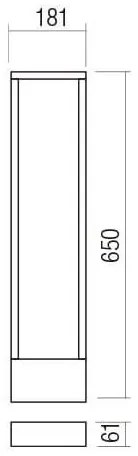 Redo 90509 - LED Kültéri lámpa WALD LED/10W/230V IP65 antracit