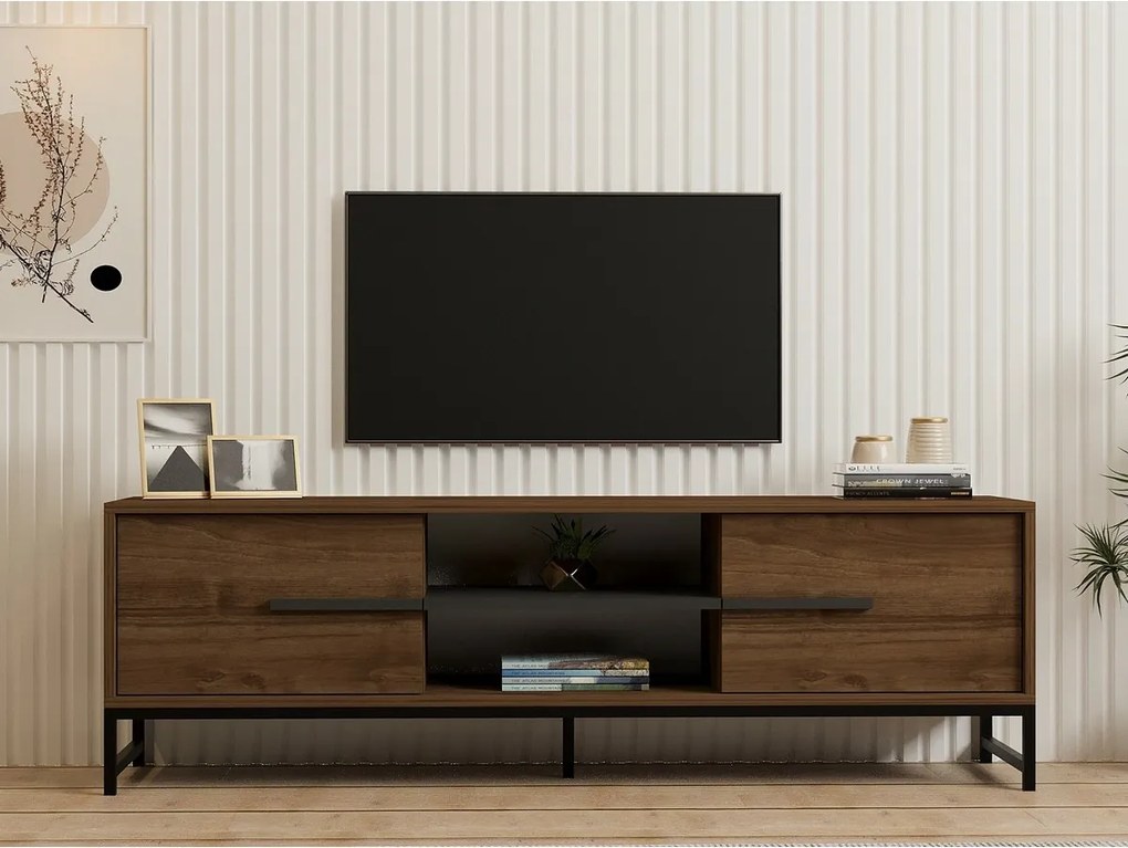 Mono Walnut and Black TV-asztal