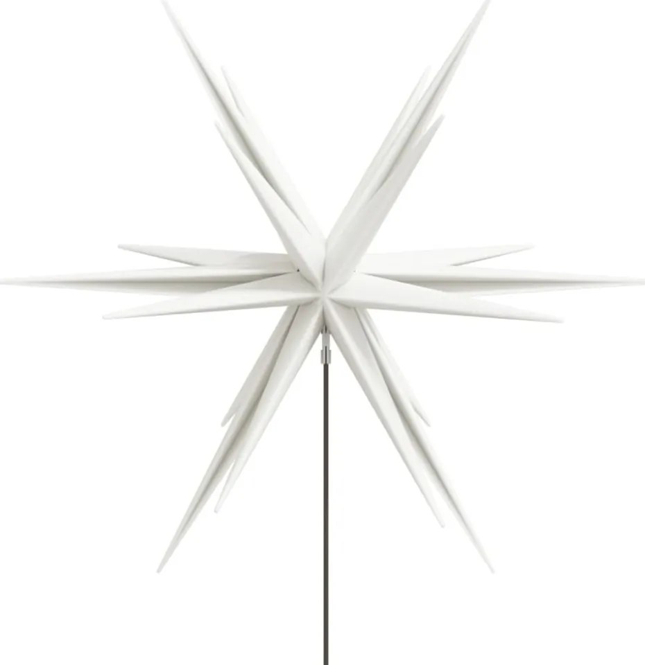 összecsukható tüskés fehér karácsonyi lámpa LED-del 57 cm