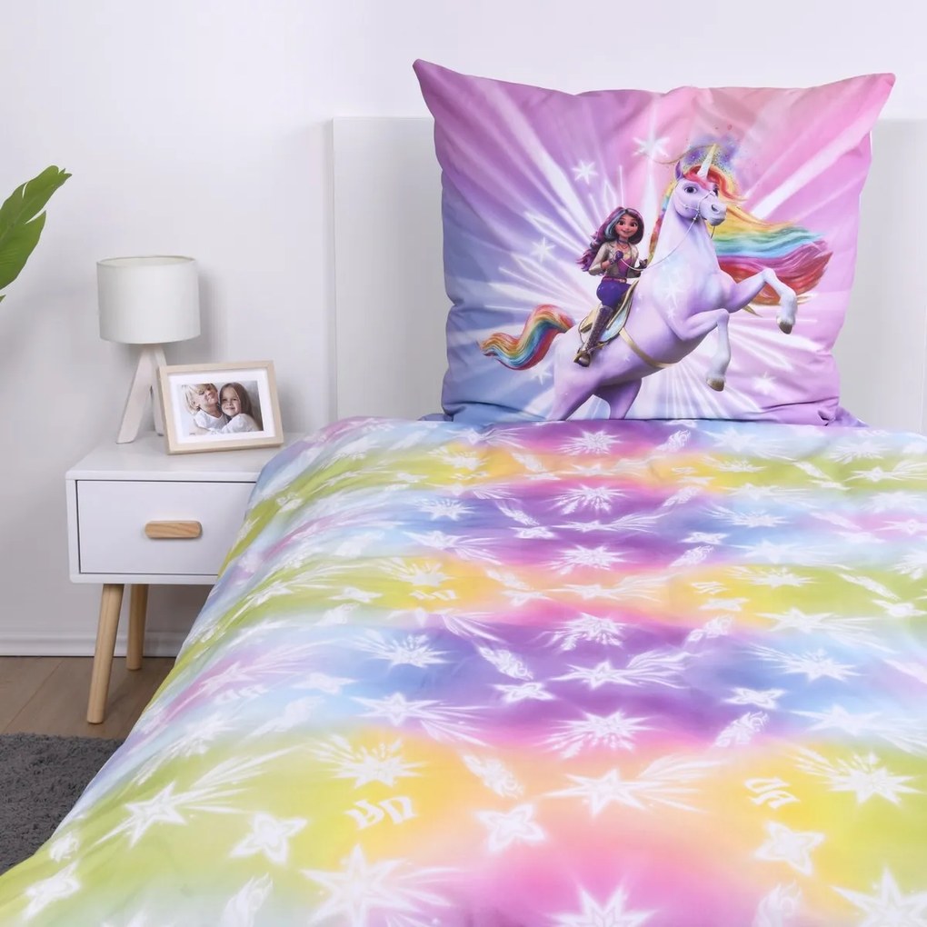 Herding Pamut ágynemű Unicorn Academy, 140 x 200cm, 70 x 90 cm, 140 x 200 cm, 70 x 90 cm