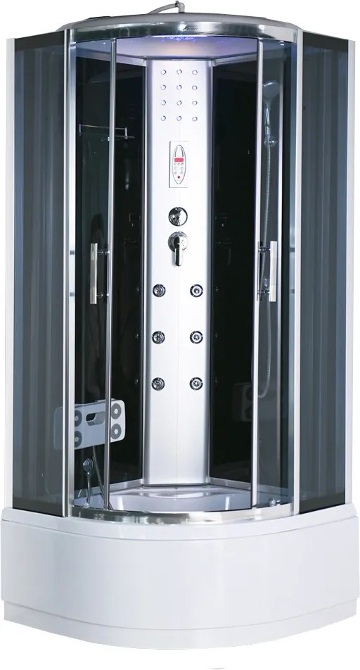 Vital mélytálcás hidromasszázs zuhanykabin, 80x80 cm-es méretben