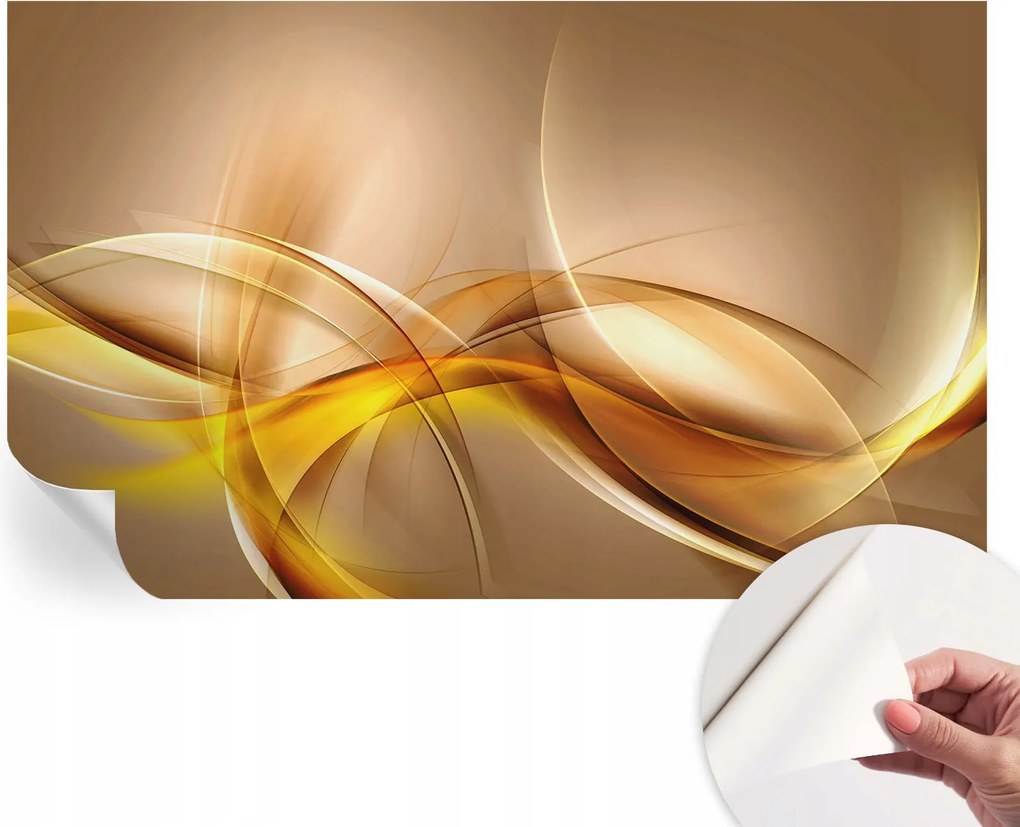 Öntapadós fali fotótapéta Hálószobába Lágy vonalak 416x254 cm