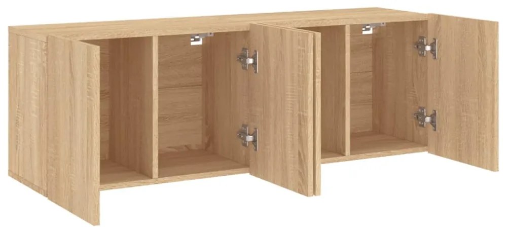 2 db sonoma tölgy színű fali TV-szekrény 60 x 30 x 41 cm