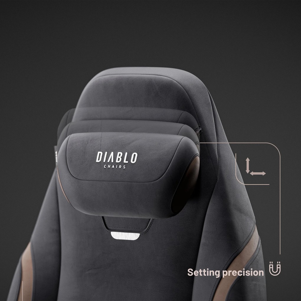 Gamer szék fekete puha Normal Size: Diablo X-Eye 2.0 Soft Black