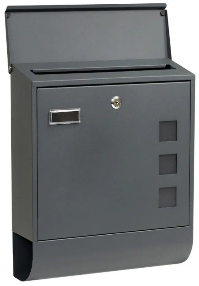 Postaláda BK 703, csővel, antracit