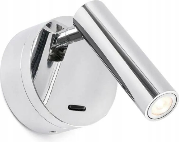 Faro Boc fali lámpa olvasóhoz, Led, króm, 2x3W, mozgatható fejjel