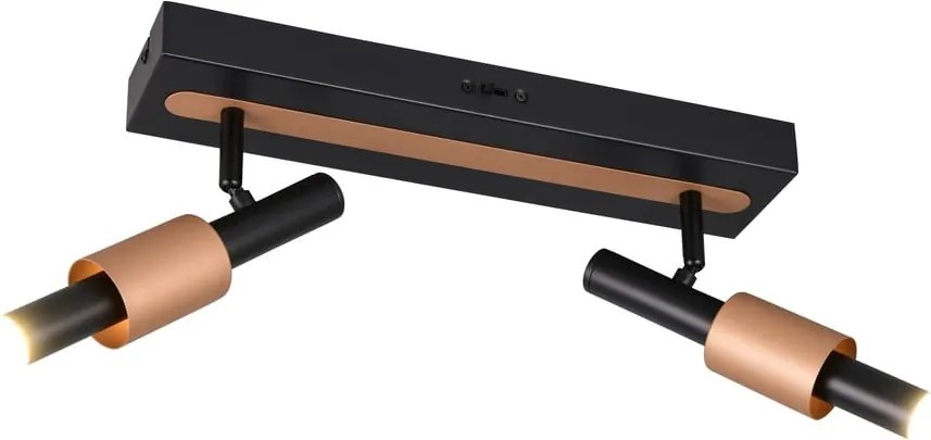 Fekete-bronzszínű LED spotlámpa 20,5x42 cm Ikaris – Trio Select