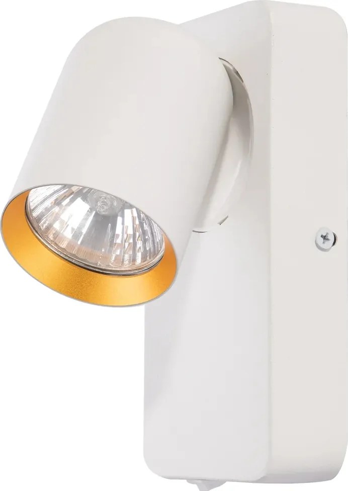 Fali lámpa fehér arany állítható reflektor Rábalux kapcsolóval