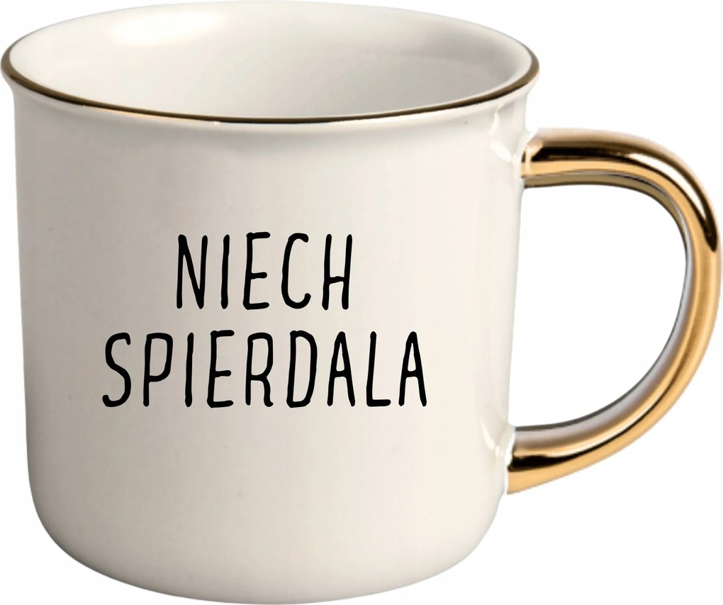 Bögre Fehér Arany Rant Ajándék Vicces Nőnap Hagyja, Hogy Elbaszza